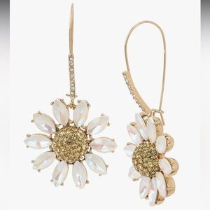 Betsey Johnson Daisy Flower Drop Earrings